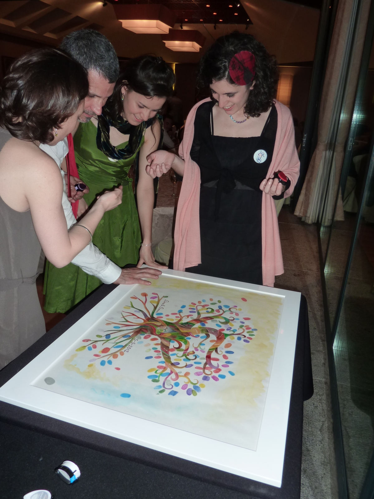 Arte del árbol de la boda Arte del árbol de la boda
