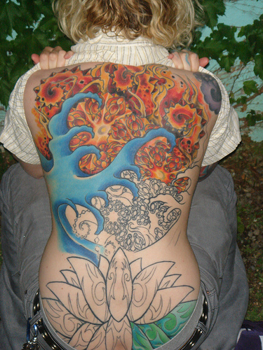 tattoos on the back tattoos on the back