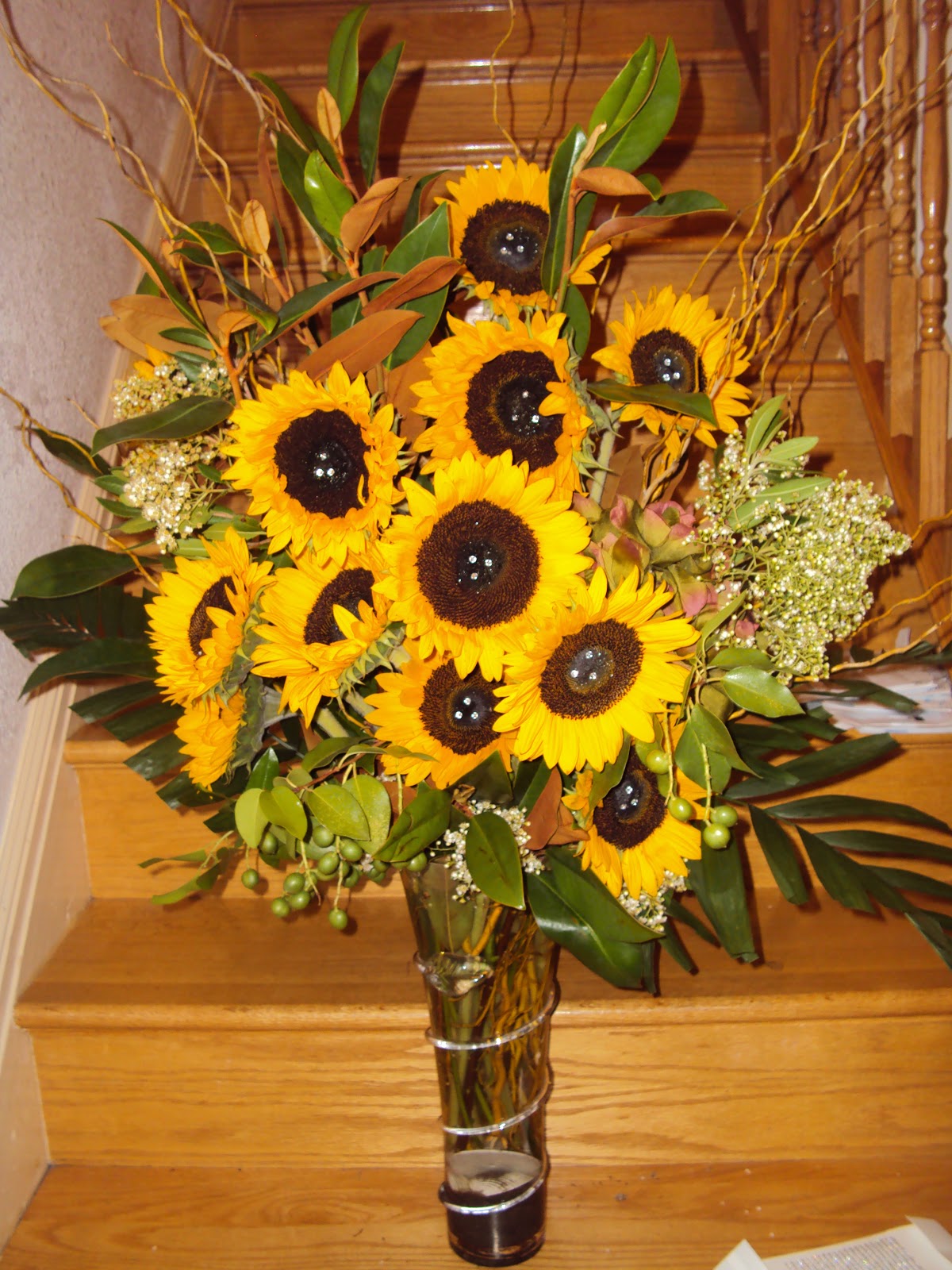 Floral Arrangement Sunflowers and Other Yellow Flowers The Art of