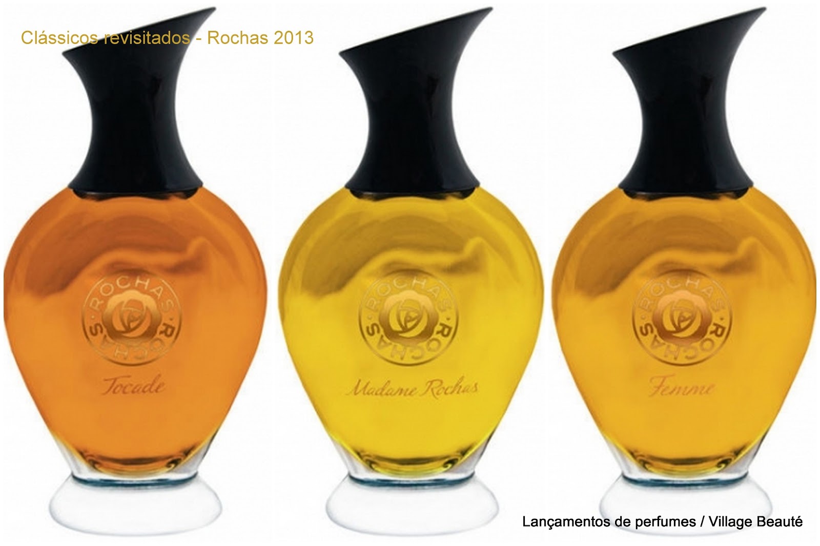 PERFUMES CLÁSSICOS ROCHAS TOCADE, MADAME ROCHAS E FEMME