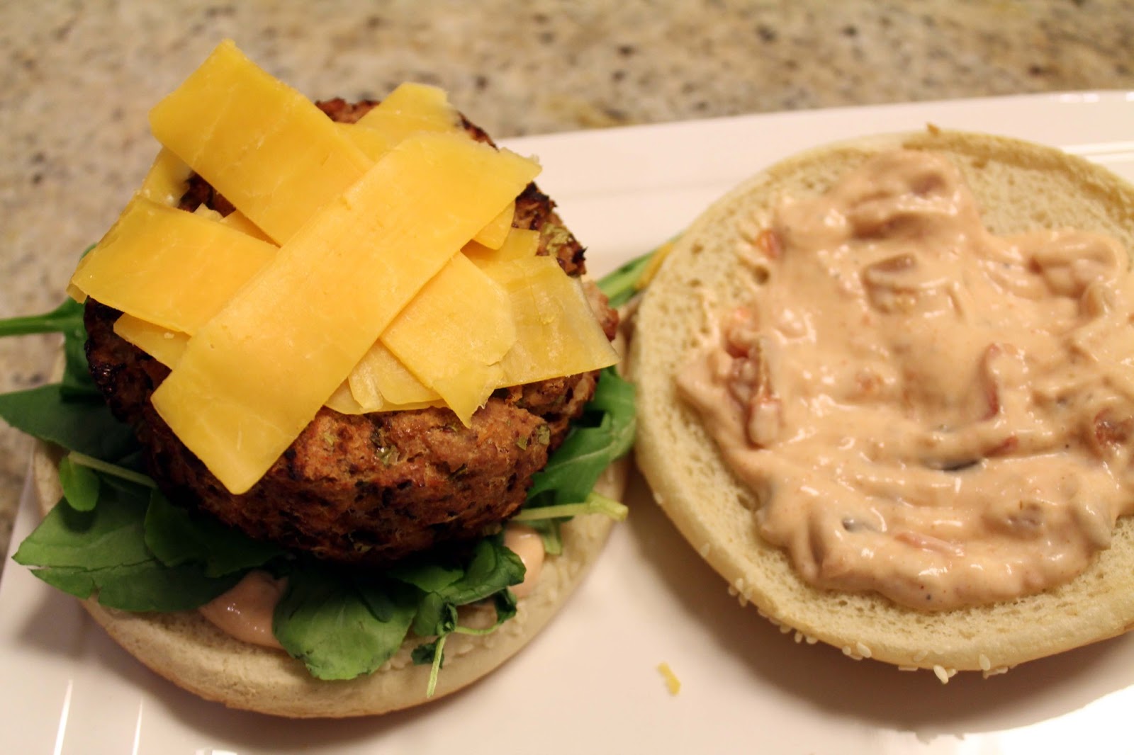 Serena's Medium Rare Low Fat Mexican Turkey Bean Burgers