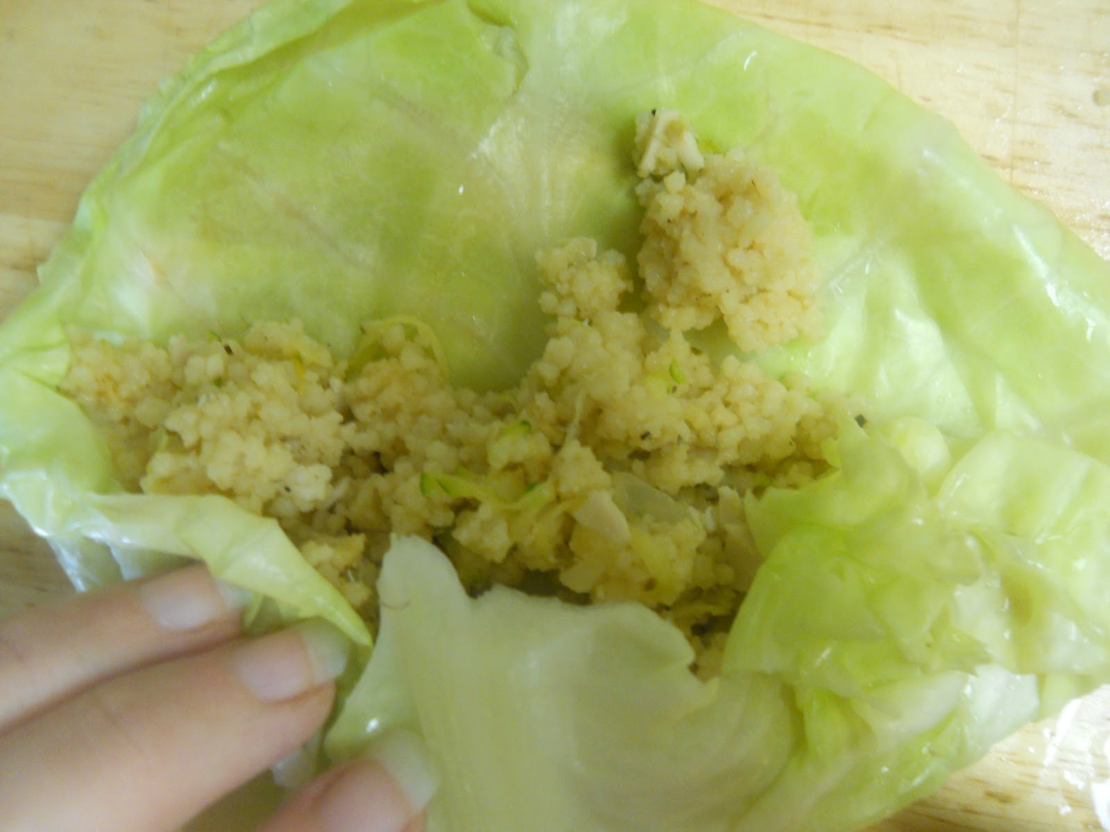 Beautiful To Me Turkey, Quinoa and Pear Stuffed Cabbage Rolls