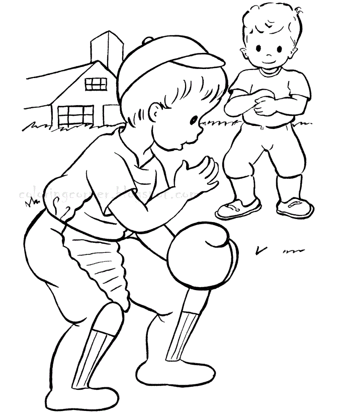 Baseball Coloring Pages