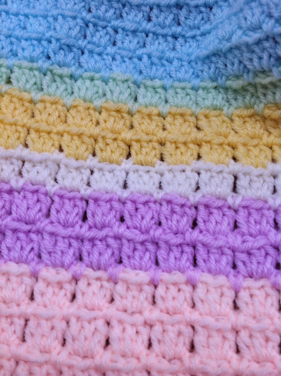 OYA's WORLD CrochetKnitting Crochet BLOCK STITCH Baby Blanket