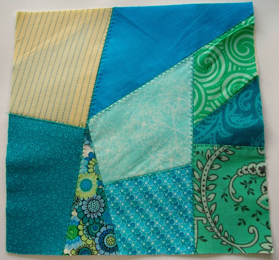 andie johnson sews: Quick Scrappy Crazy Quilt Block Tutorial