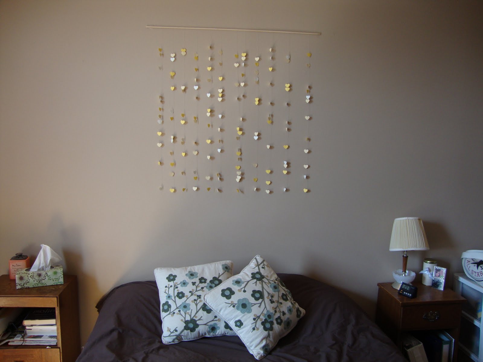 TWO CUPS OF HAPPY DIY Paper Heart Headboard