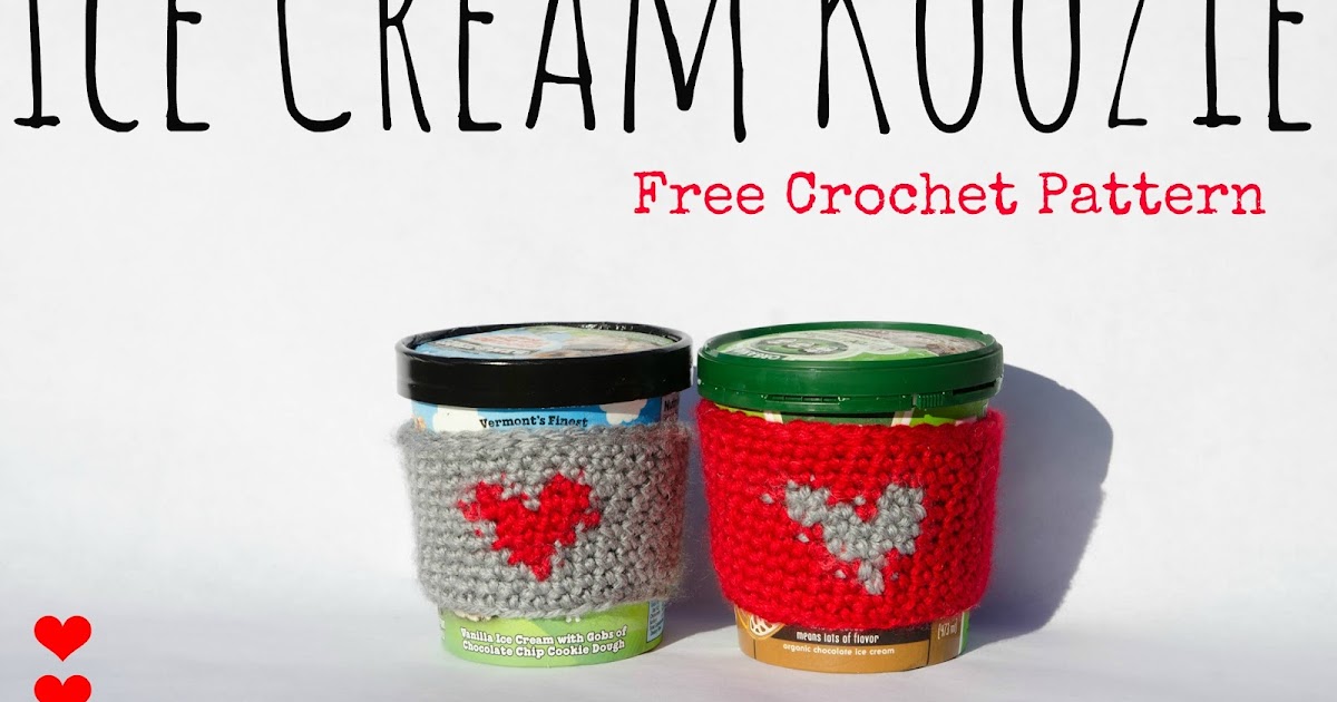 Ice Cream is for Lovers Crochet Ice Cream Koozie Free Pattern A