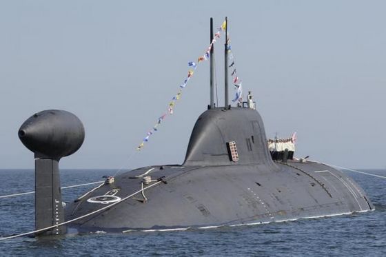 الهند تخطط لاستئجار غواصة نووية روسية أخرى INS+Chakra+II+%2528%25D0%259A-152+Nerpa%2529+8%252C140-tonne+%25288%252C010-long-ton%2529+Project+971+Shchuka-B+%2528NATO+Akula+II%2529+type+nuclear-powered+attack+submarine
