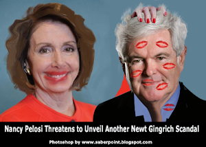 Nancy Pelosi Threatens to Unveil New Scandal for Newt Gingrich (Photoshop)