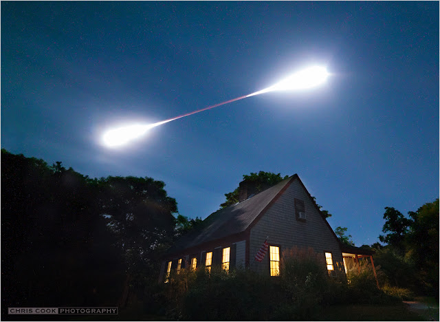 Cape Cod wedding blog photo from Chris Cook Photography about Total Lunar Eclipse of the Harvest Moon