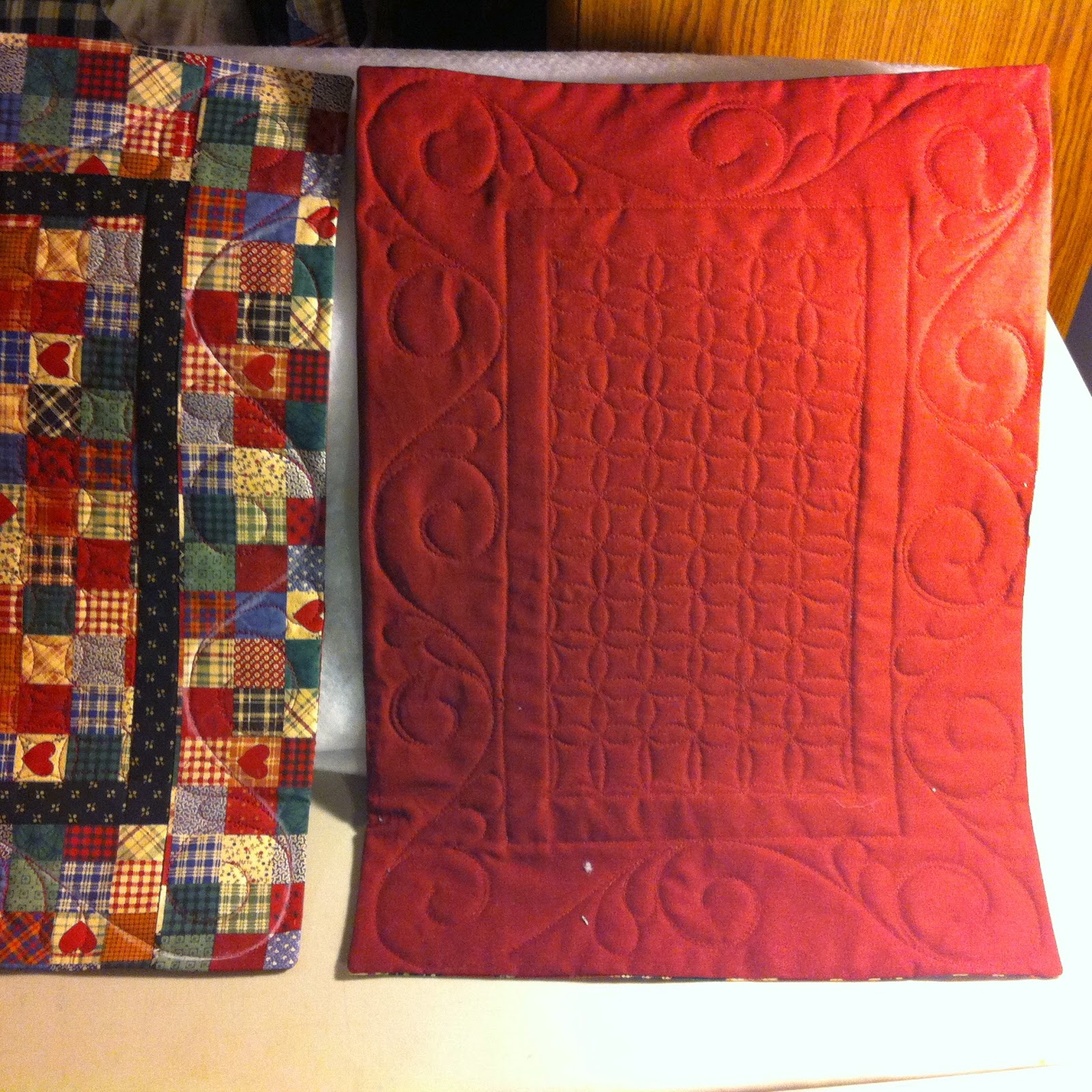 Katie's Quilts and Crafts Quick Quilted Placemats Tutorial