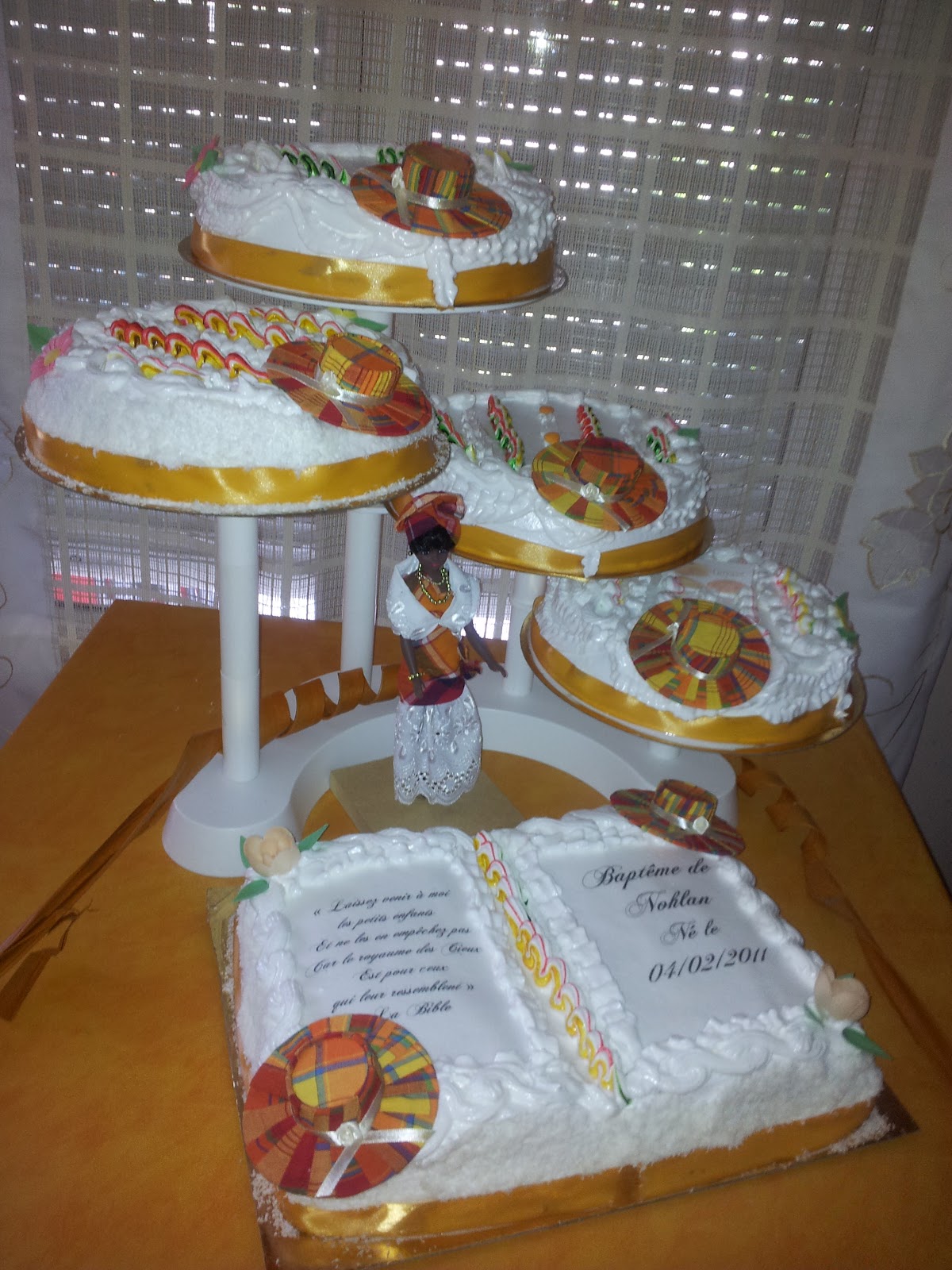 Gâteaux baptême antillais