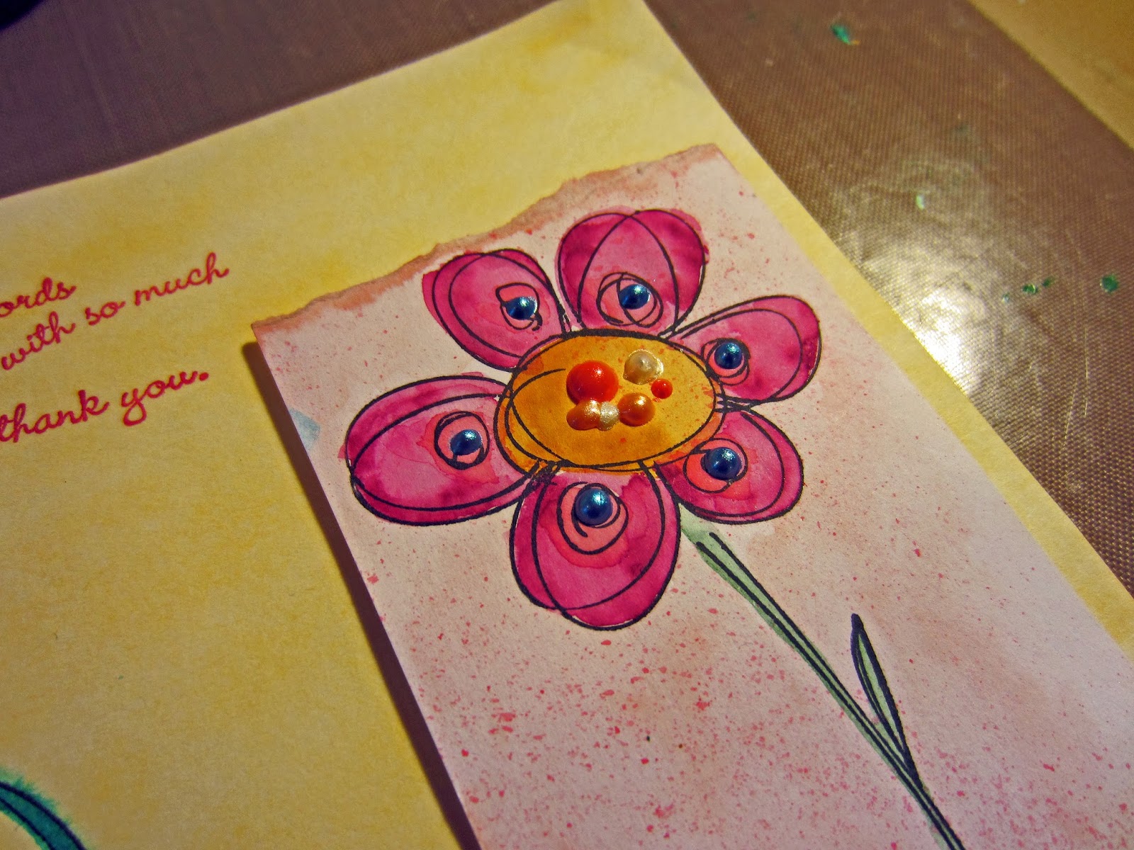 Card Making with Liquid Pearls A Makeover! The Adventures of Mighty
