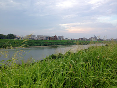 The river near my home when I once visited during the daylight hours.