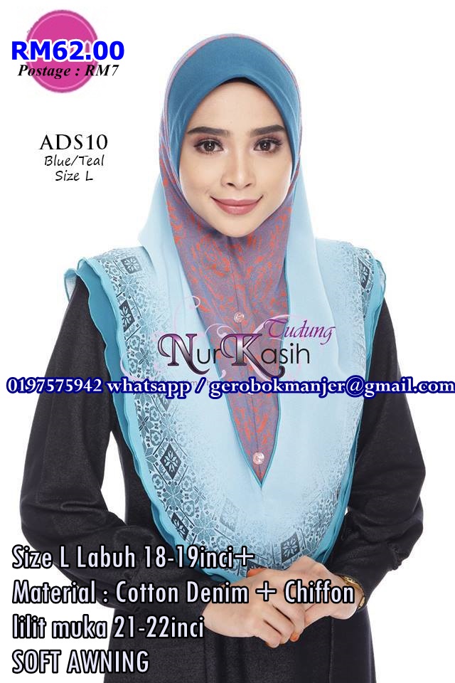 TUDUNG SOFT AWNING ADRESIA NURKASIH SAIZ L