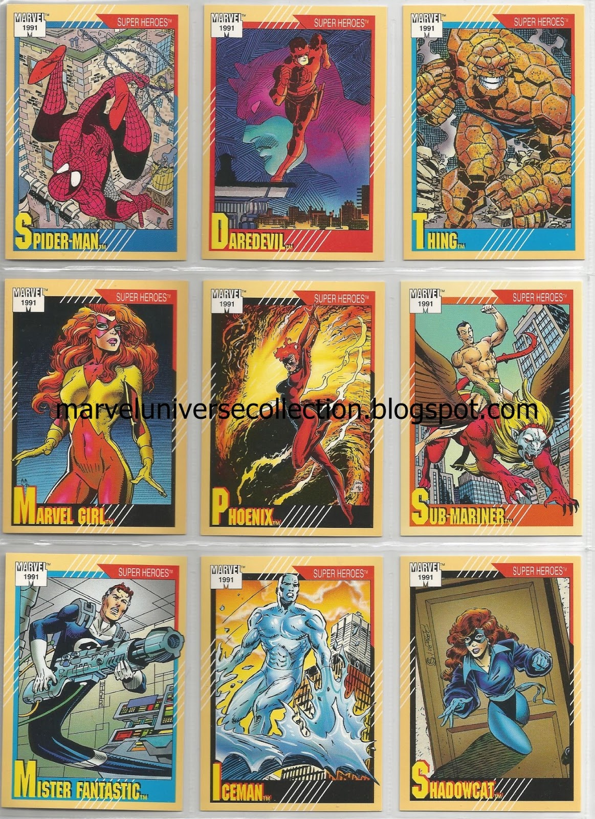 My Marvel Universe trading card collection Marvel Universe Series II