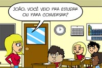 Veio pra estudar ou conversar? Veio pra estudar ou conversar?