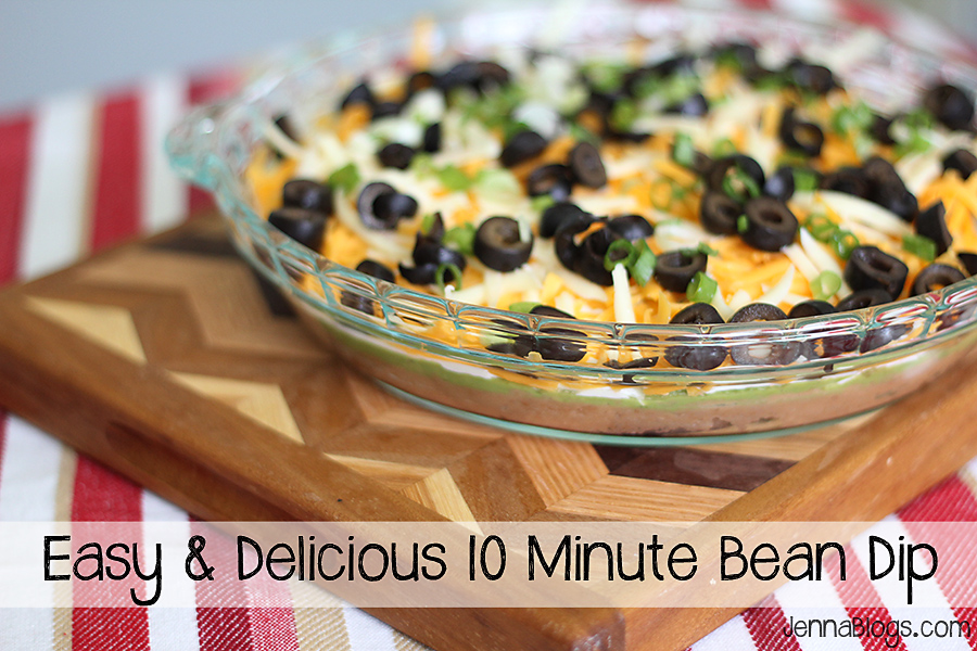 Jenna Blogs 10 Minute Bean Dip