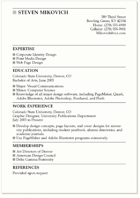 student job resume templates