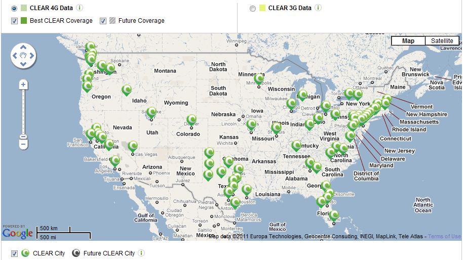 Clearwire Coverage
