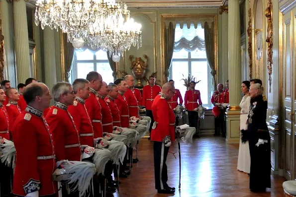 Danish Royal Family at annual new years reception for the ambassadors at Christiansborg palace. 