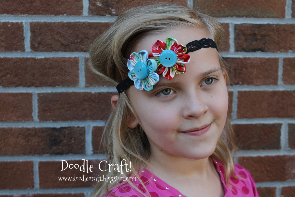 Doodlecraft Fabric Flower Headbands!