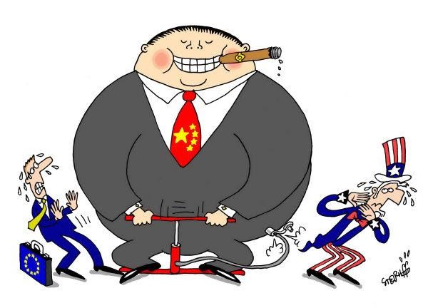 Resultado de imagem para china e brasil charges