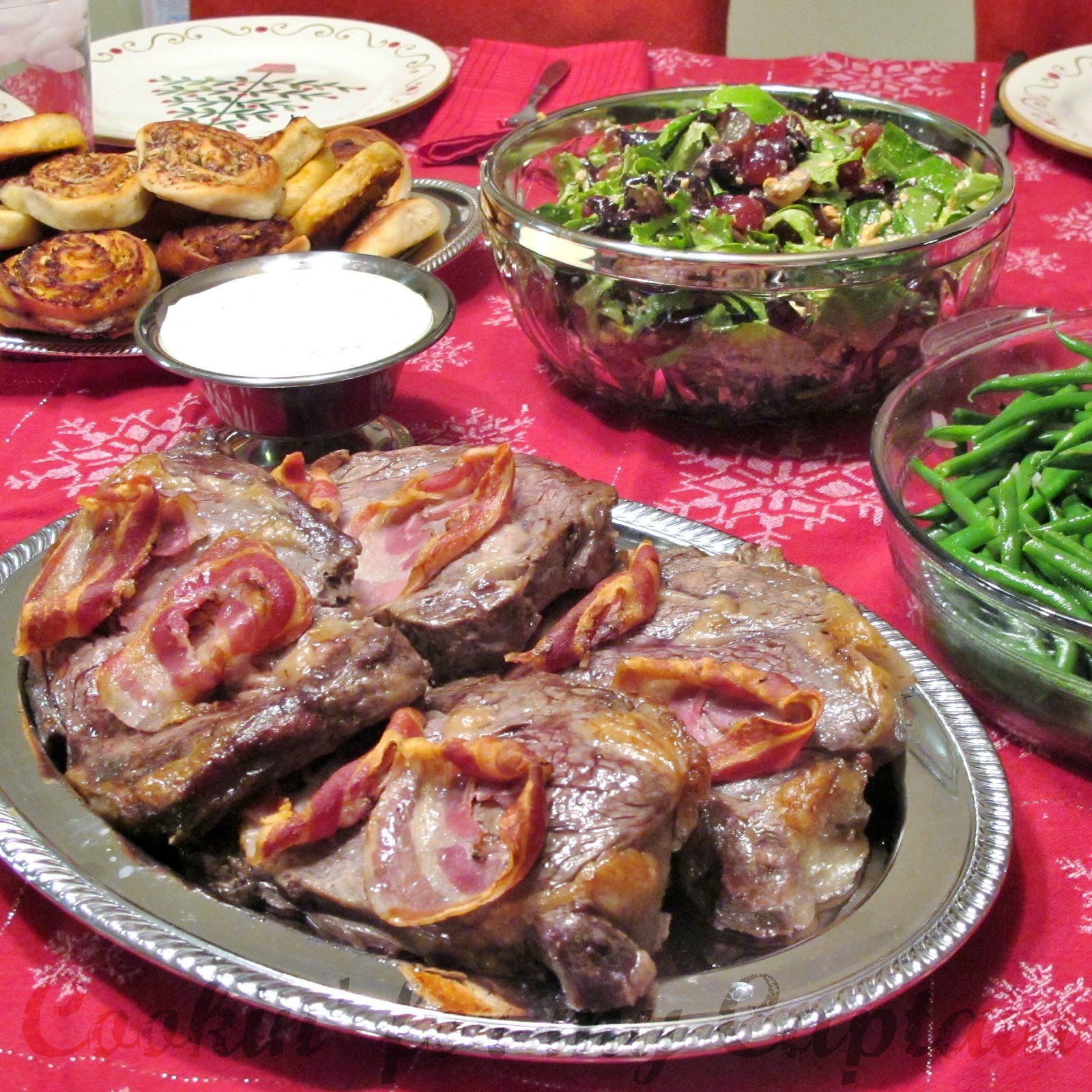 Cookin' for my Captain Elegant Holiday PancettaWrapped Beef Tenderloin