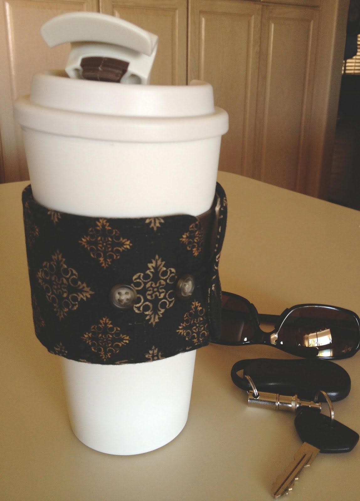 Handiworking Sew a Coffee Cup Cuff Tutorial