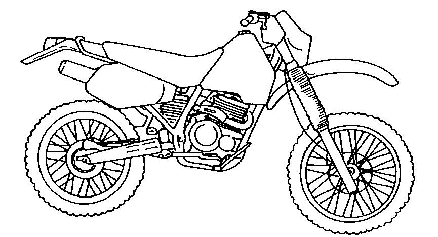 Desenho de motocicleta para colorir. Diversos desenhos para pintar -  Desenhos Para Colorir
