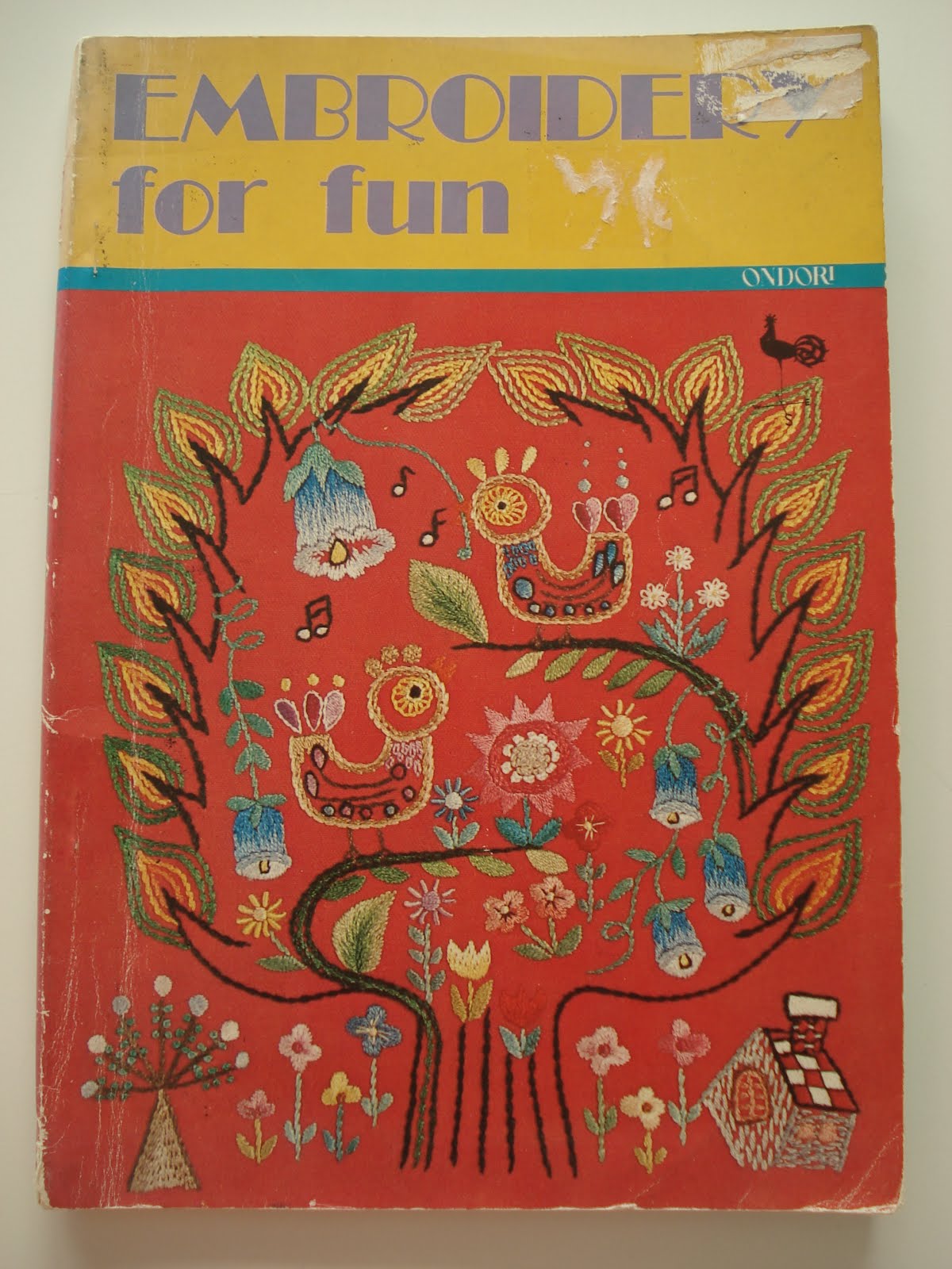Japanese Embroidery Book Ondori Easy Embroidery First Edition Japan  Patterns