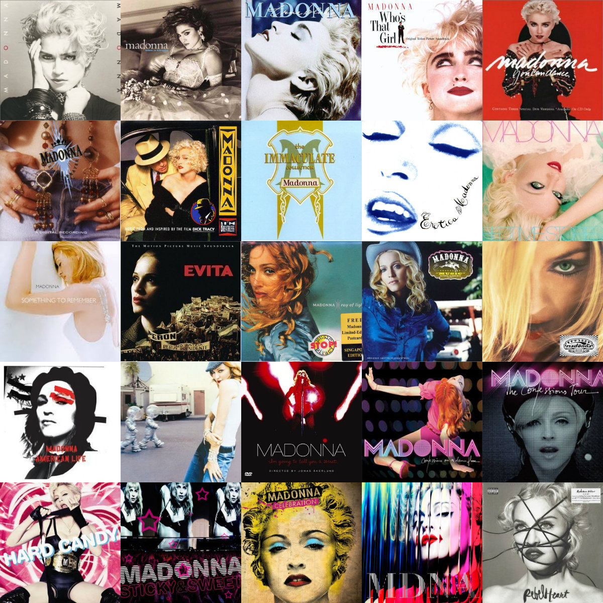 Resultado de imagem para madonna discografia