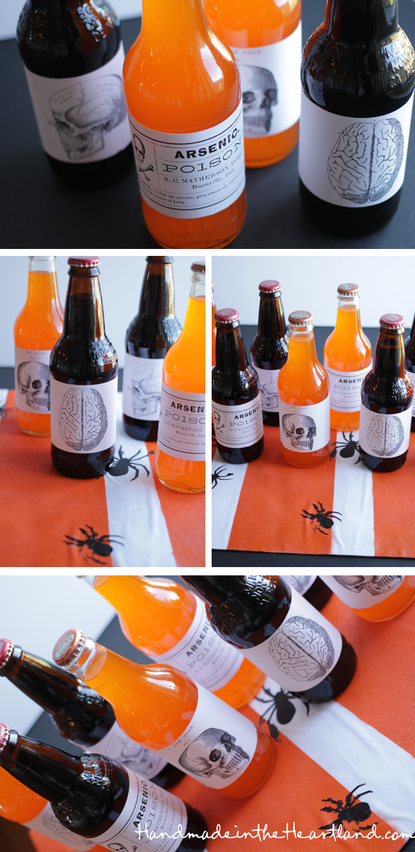 Free Halloween Printable Soda Labels