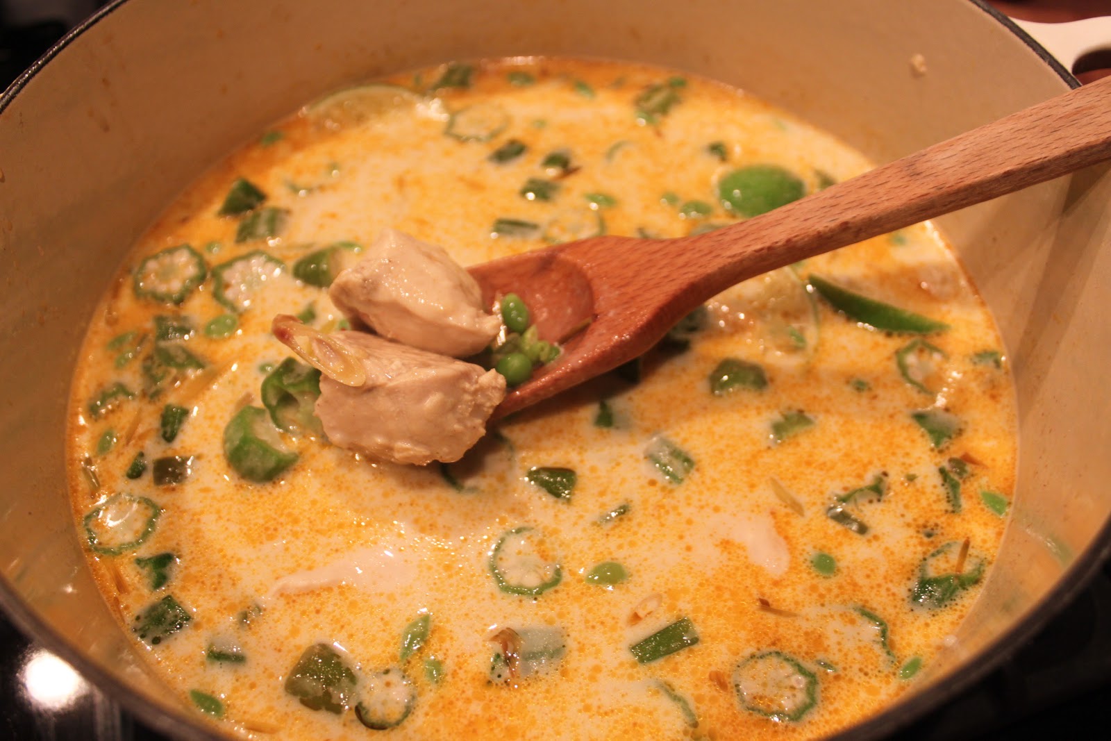 Meals I Have Eaten Chicken, Okra and Pea Curry