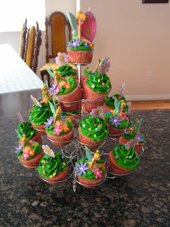 wonderful Tinkerbell Birthday Cupcakes wonderful Tinkerbell Birthday Cupcakes