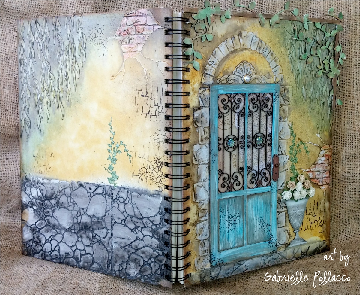 Shimmerz Paints: Textured Journal Covers with Gabrielle {Video Shimmerz Paints: Textured Journal Covers with Gabrielle {Video