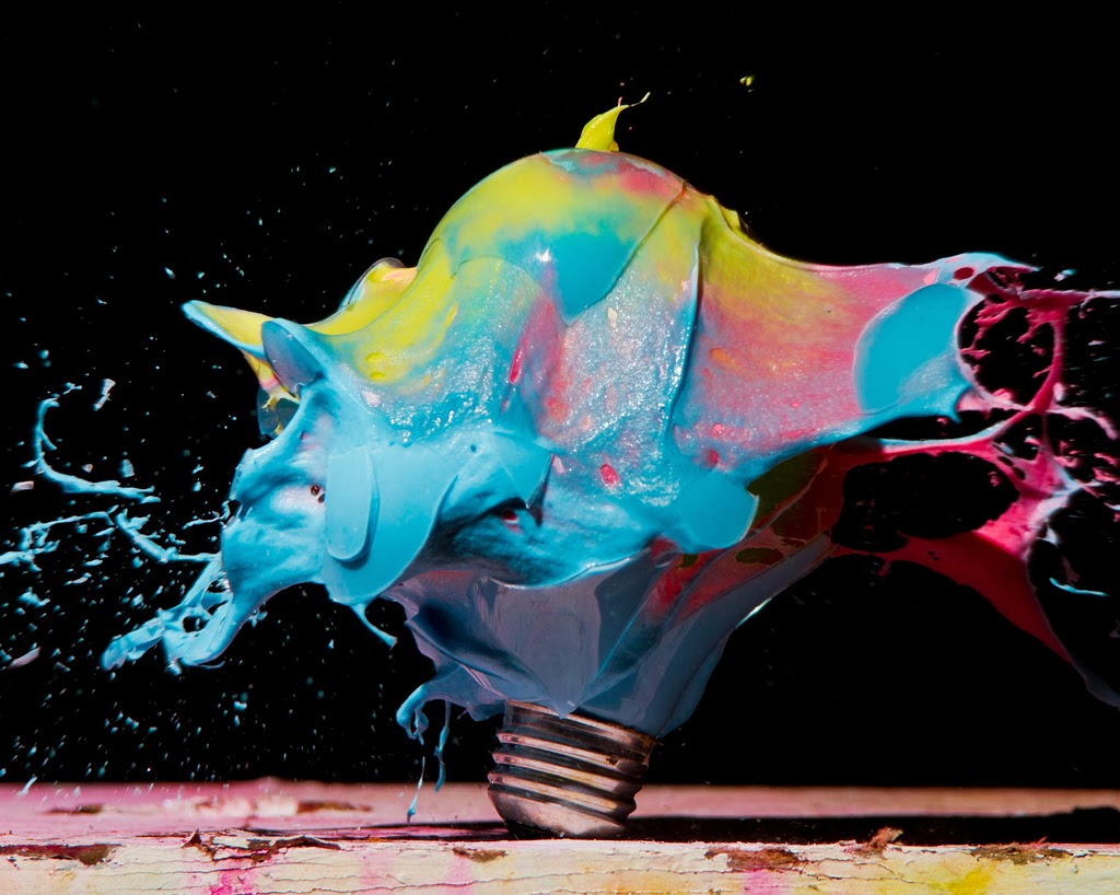 High Speed Photos of Exploding Light Bulbs BY JON SMITH