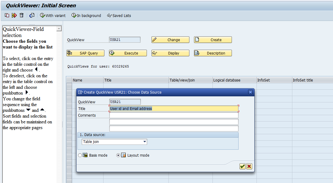 TIME 4 SAP SECURITY SQVI Report join two or more tables in SAP Security