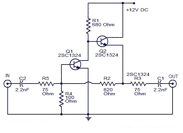 Wiring Schematic Diagram: Cable TV amplifier With 2 ... usb cable with repeater schematic 