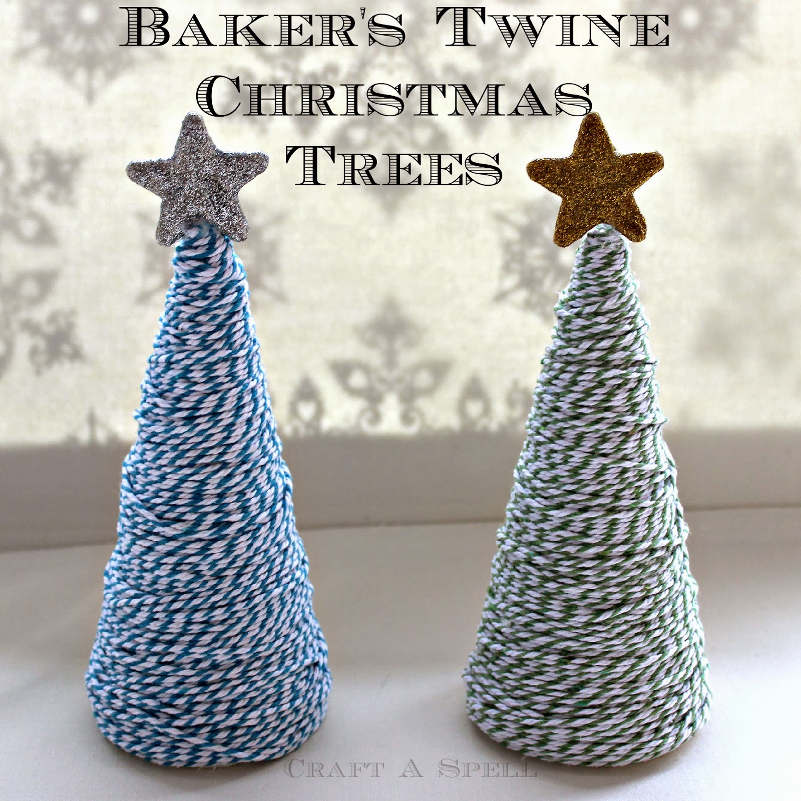 Craft A Spell Baker's Twine Wrapped Christmas Trees