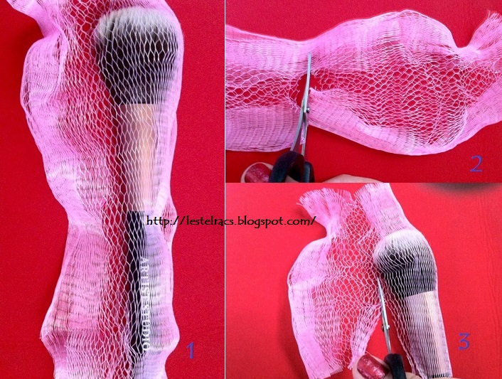 sanity...(fades) DIY Brush Guards made from Shower Ball