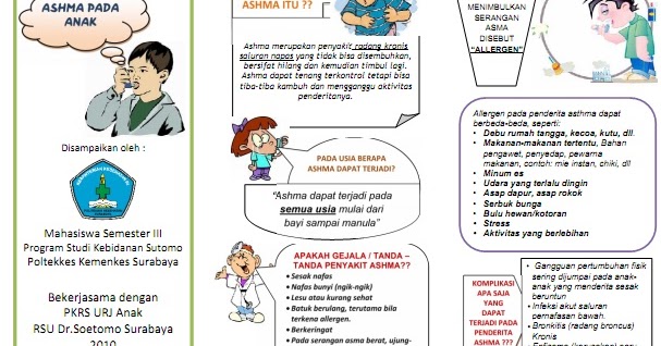 Kumpulan Materi Kebidanan: SAP dan Leaflet ASMA PADA ANAK