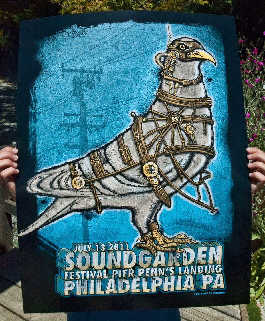 INSIDE THE ROCK POSTER FRAME BLOG Zoltron Soundgarden poster on sale