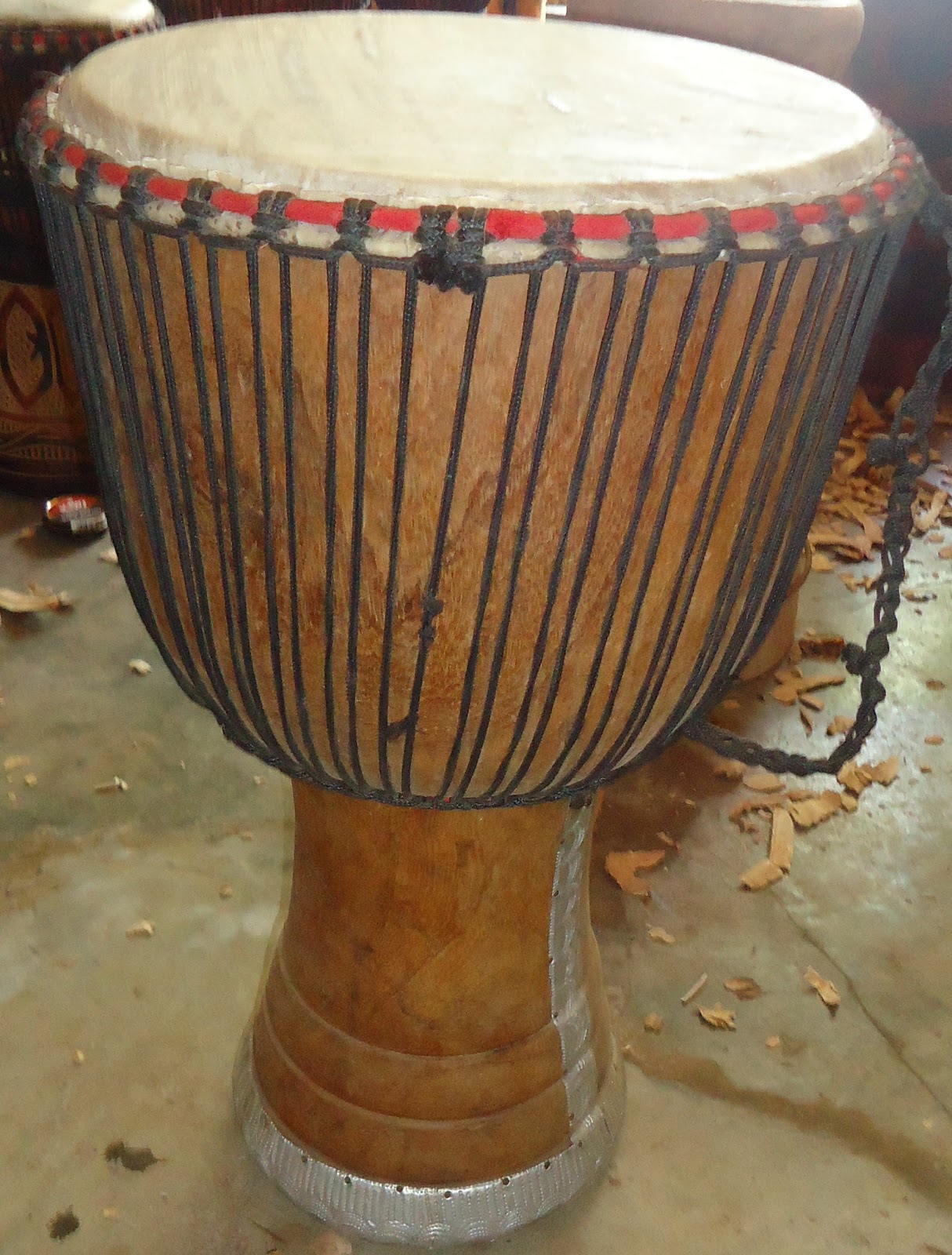 traditional ghananian musical instrument DJEMBE DRUM