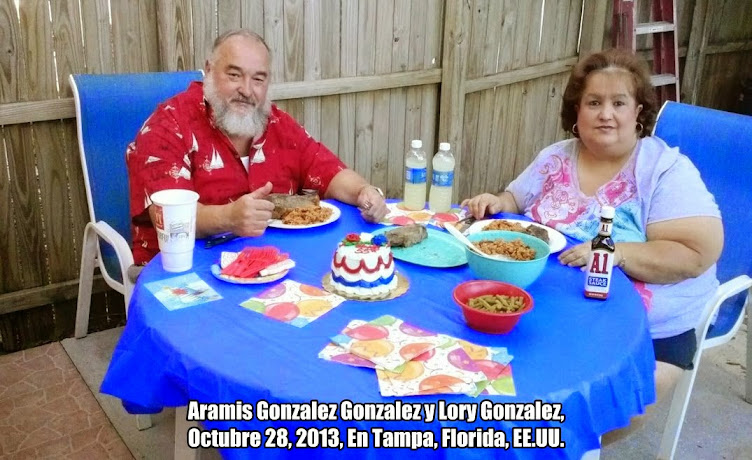 Aramis Gonzalez Gonzalez y Lory Gonzalez, Octubre 28, 2013, En Tampa, Florida, Estados Unidos
