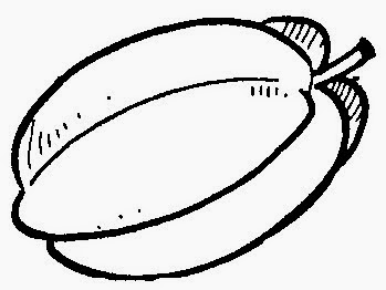 Dunia Sekolah: Gambar Hitam Putih (Drawing) - Buah & Sayuran