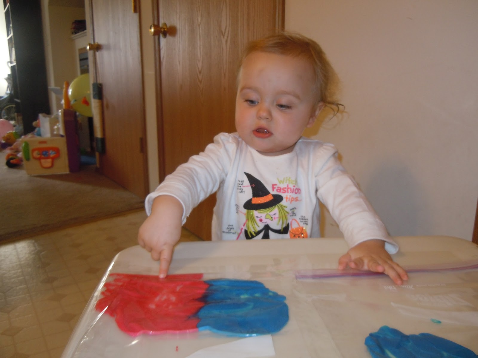 A day in the life Toddler Activity Sensory Paint Bags