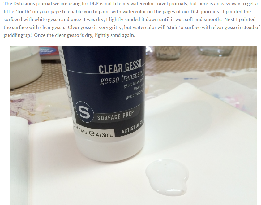 All of Me Why do you need clear gesso?