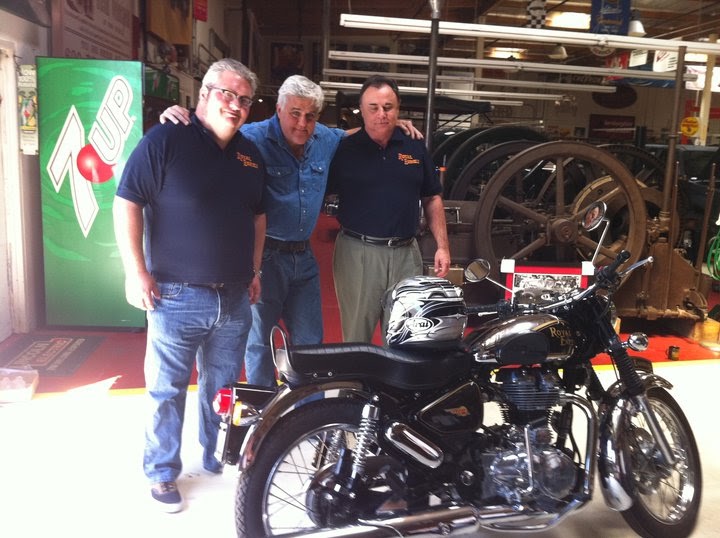 A Royal Enfield Bullet G5 Deluxe is Jay Leno’s latest ride! ROYAL