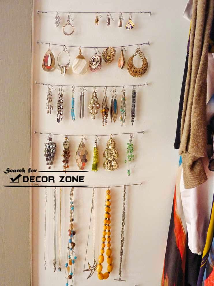 20 Original jewelry storage ideas and solutions